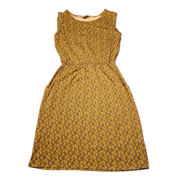Boden Dresses & Skirts - Boden Blackberry Dress - Size 6R - Yellow/Gray Grapes Design